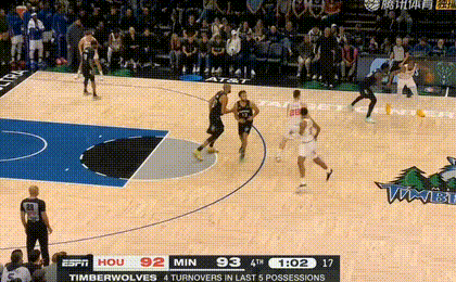 森林狼火箭鏖战末节六次误判引争议