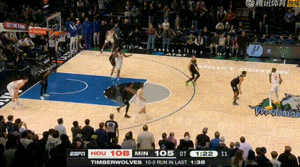 森林狼火箭鏖战末节六次误判引争议