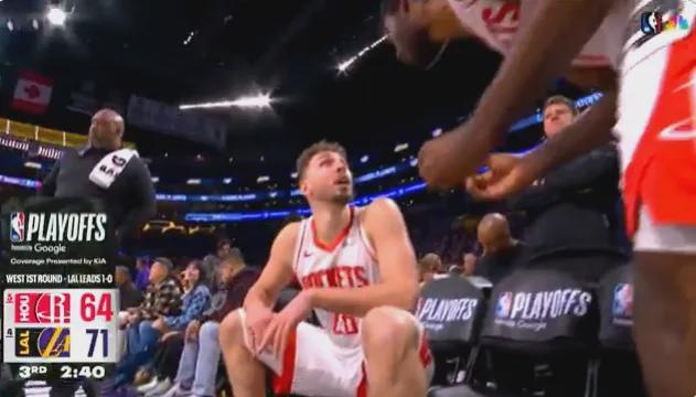 火箭0-2落后湖人 杜兰特带伤出战申京表现低迷引